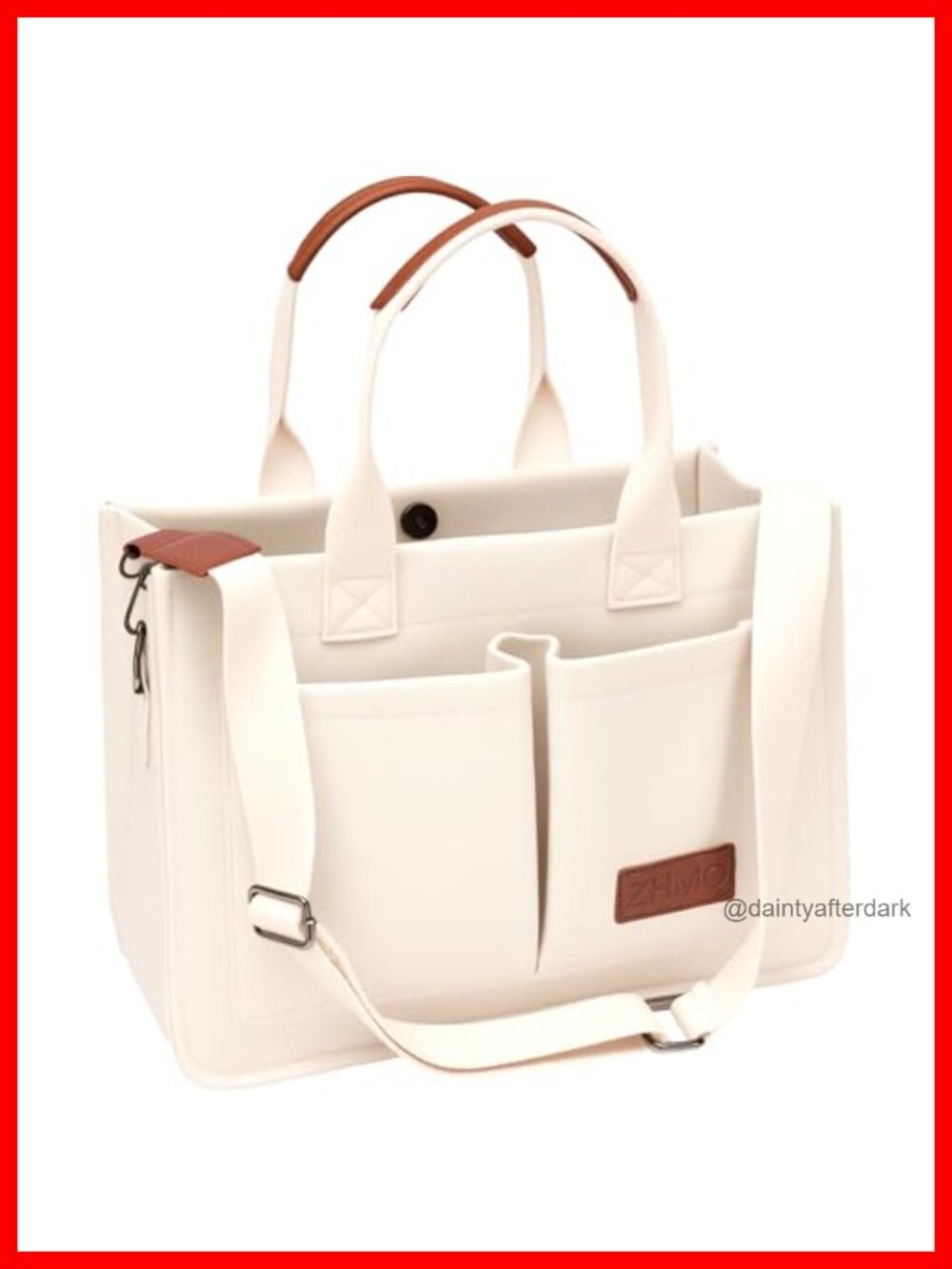 Canvas Tote Bag for Women Large Laptop Work Bag Travel Nurse Teacher Crossbody